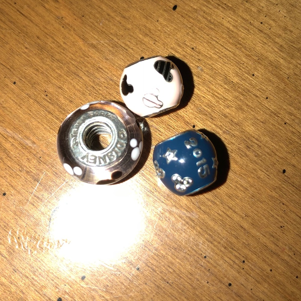 Bundle of 3 Disney pandora charms!!